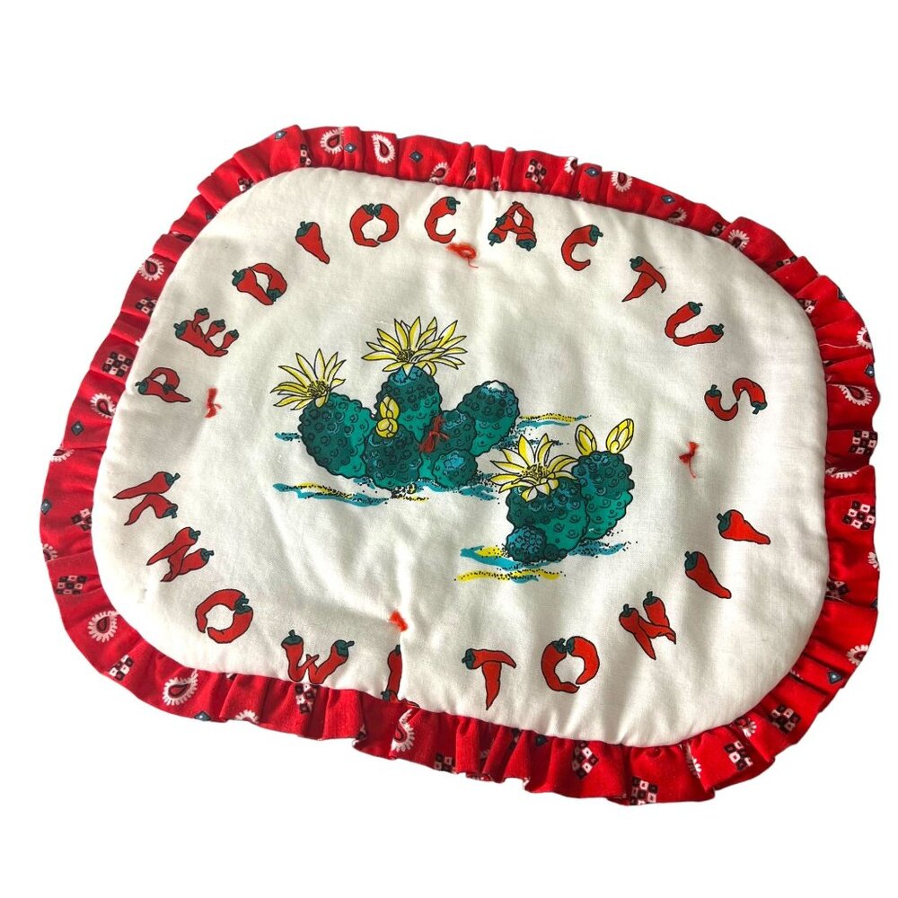 Vintage 90s Cacti Print Placemats - Picture 9 of 9
